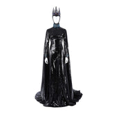 Snow White (2025) Evil Queen Black Long Dress Set Outfits Cosplay Costume